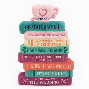 Book Stack Custom Shaped Pillow - Personalized Gifts For Book Lovers 03natn031225-Homacus