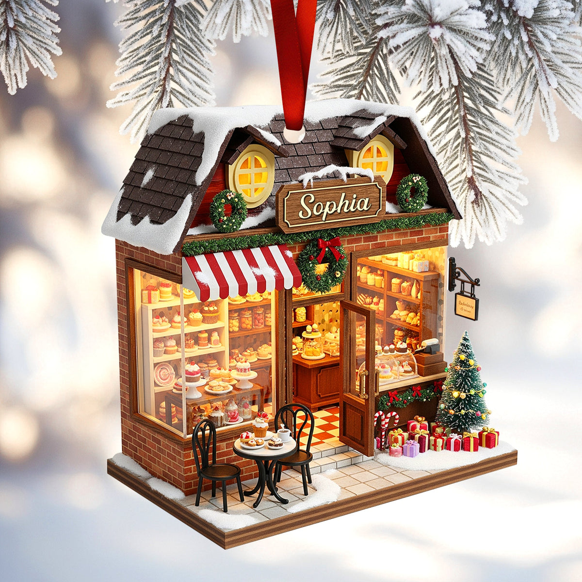 Bakery Miniature Christmas Ornament - Personalized Gifts For Baking Lovers 06PGQN281025-Homacus