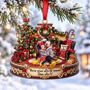 Stuck On You Christmas Ornament - Personalized Gifts For Couple 07TOQN230926-Homacus