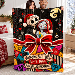 Annoyingly In Love Couple Blanket - Personalized Christmas Gifts For Couple 03paqn170926-Homacus