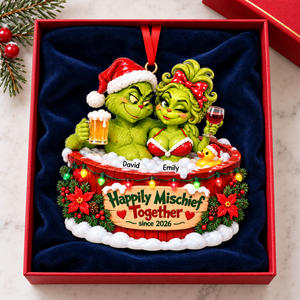 Teacup Couple Ornament - Personalized Gifts For Couple Christmas Ornament 07TOQN221026-Homacus