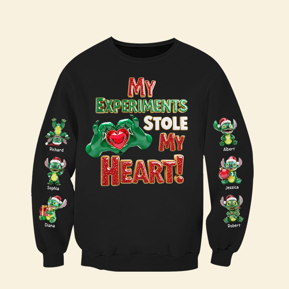 Adorable Grandkids Aliens 3D Sweatshirt - Personalized Christmas Gifts For Grandma 01ohqn260825-Homacus