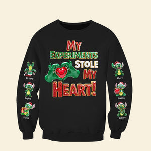 Adorable Grandkids Aliens 3D Sweatshirt - Personalized Christmas Gifts For Grandma 01ohqn260825-Homacus