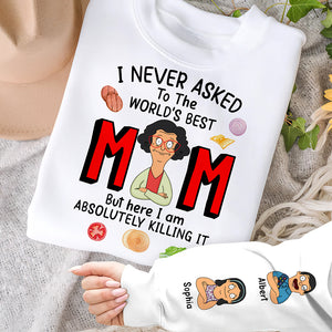 Personalized Gifts For Mom Shirt World's Best Mom 01KAQN250325HG-Homacus