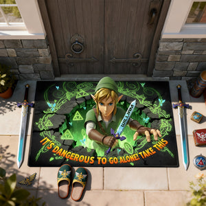 Fantasy Hero Doormat - Personalized Gifts For Gamers 04TGLU030226-Homacus