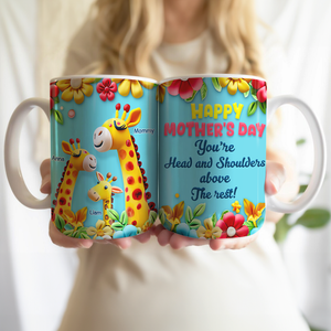 Best Giraffe Mom Above The Rest Mug - Personalized Gifts For Mom 01QHPU080425-Homacus