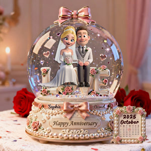 Romantic Wedding Couple Acrylic Plaque - Personalized Gifts For Couples 06TGLU220126-Homacus