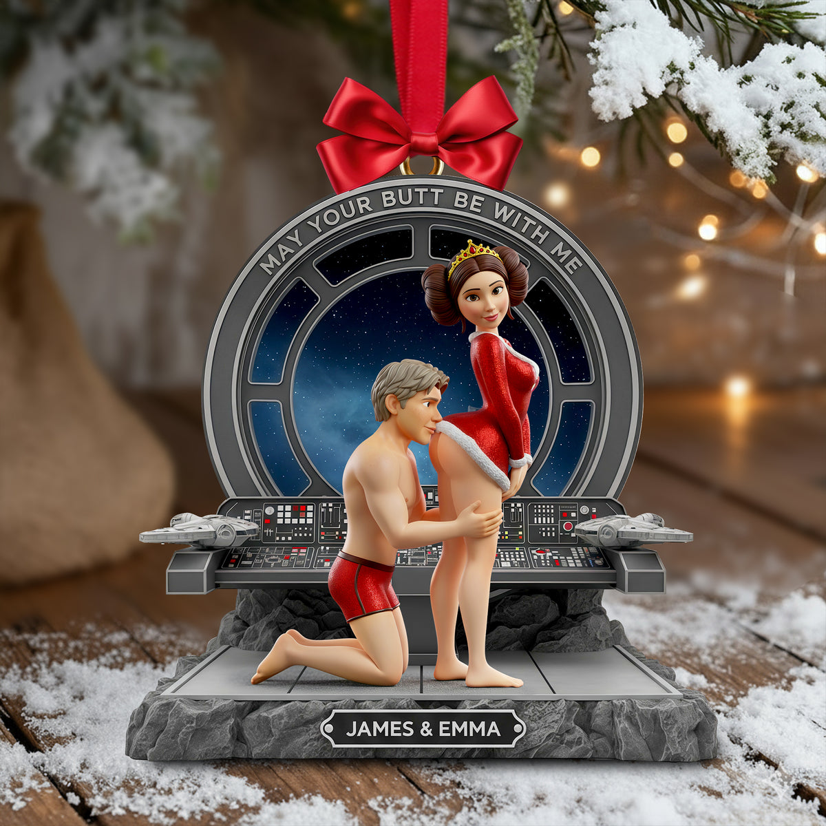 Naughty Couple Ornament - Personalized Gifts For Couple 05ohlu041125-Homacus