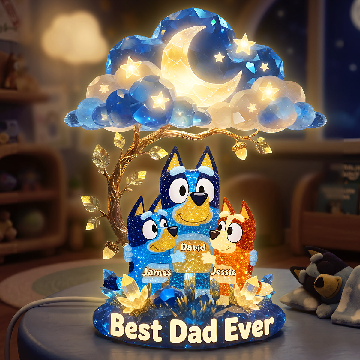 The Azure Heeler Dad Acrylic Light Box - Personalized Gifts For Dad 05TYTA120526-Homacus
