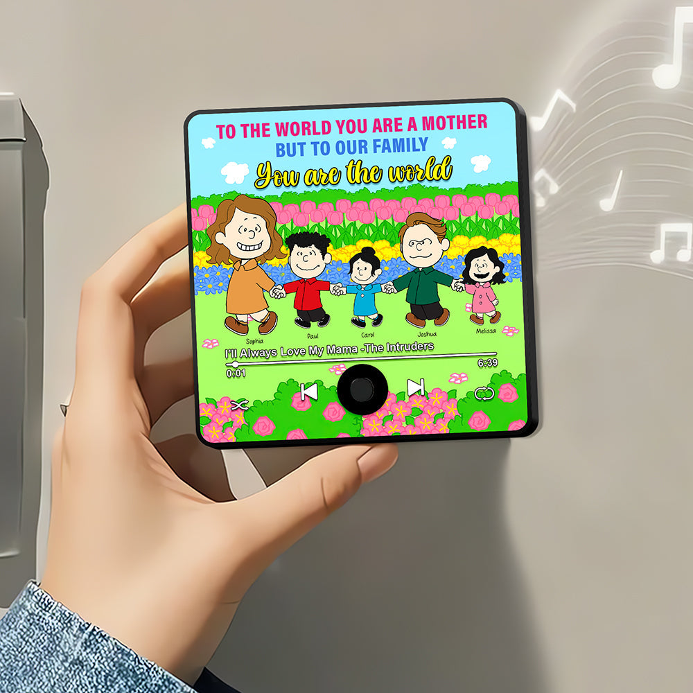 Personalized Custom Music Fridge Magnet Gifts For Mom 03XQQN261224DA-Homacus