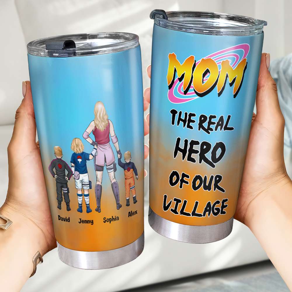 Personalized Gifts For Mom Tumbler Mother's Day Mom And Kids 03OHMH220225PA-Homacus