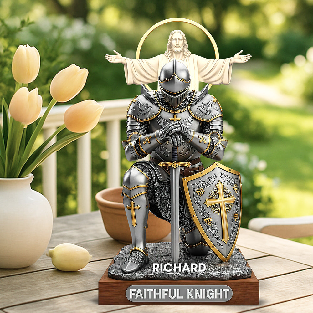 Christian Faithful Knight Acrylic Plaque – Personalized Christmas Gifts for Christian 04huqn290725-Homacus