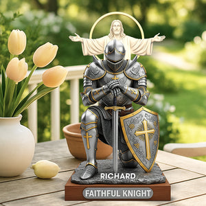 Christian Faithful Knight Acrylic Plaque – Personalized Christmas Gifts for Christian 04huqn290725-Homacus