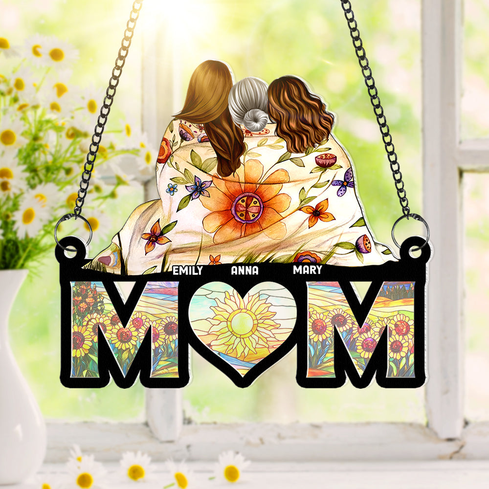 Personalized Gifts For Mom Window Hanging Suncatcher Ornament Mom And Daughters 04HUQN260225HH-Homacus