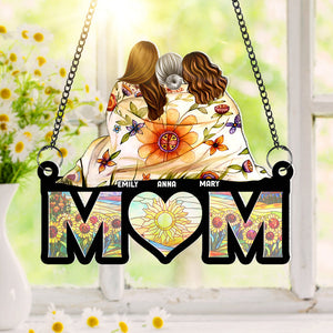 Personalized Gifts For Mom Window Hanging Suncatcher Ornament Mom And Daughters 04HUQN260225HH-Homacus