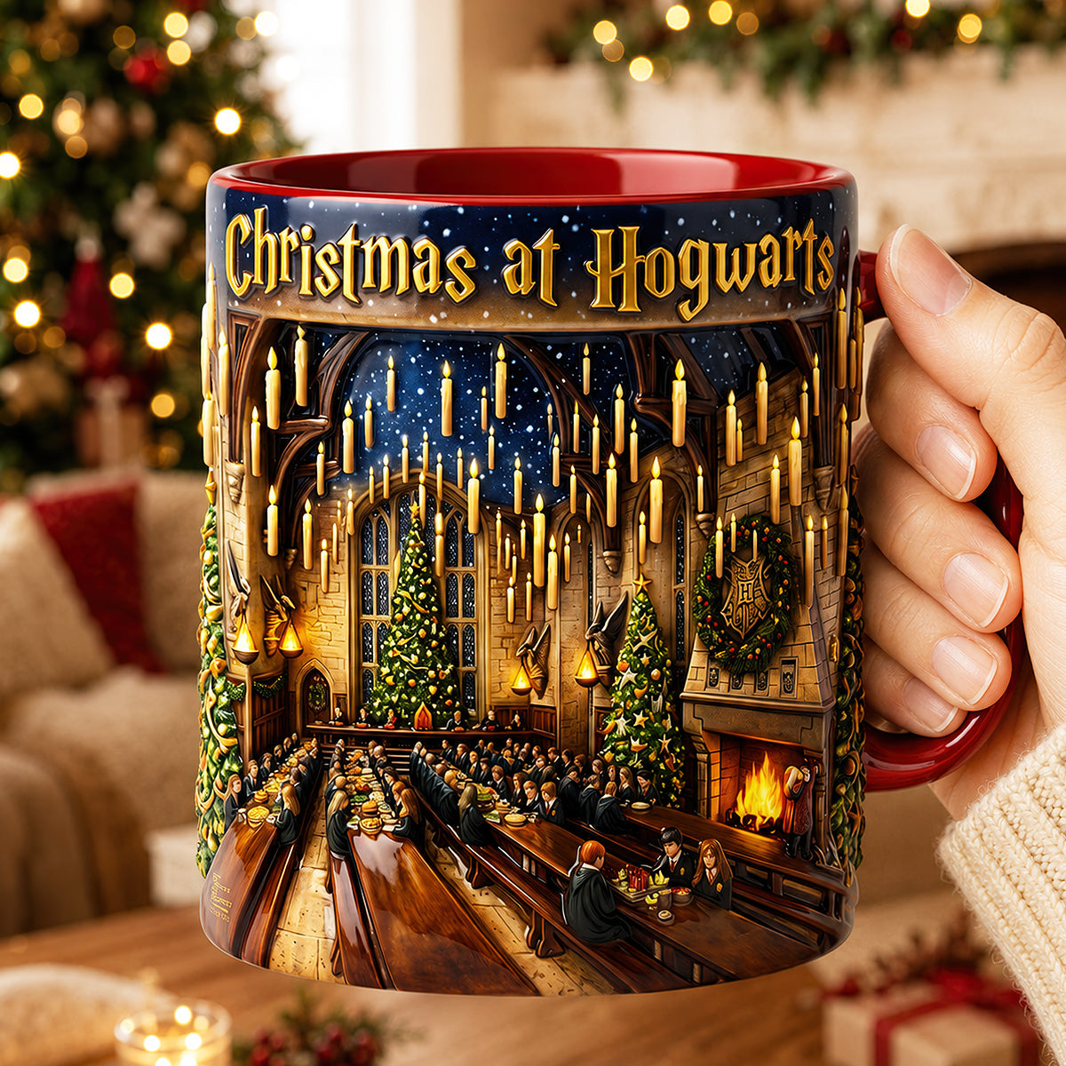 Christmas Fantasy Castle Coffee Mug - Personalized Gifts For Christmas 01hudt210826-Homacus