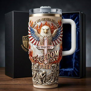 Freedom Is Not Free Tumbler - Personalized Gifts For Patriots 04PALU250326-Homacus