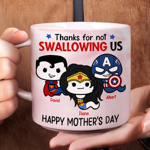 Personalized Gift For Mom Marble Mug Super Sperm Mother's Day 04ACQN190325-Homacus