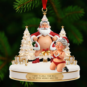 Couple Santa Funny Ornament Personalized Gifts 05OHDT301025-Homacus