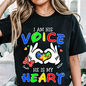 Personalized Gifts For Autism Mom Shirt He Is My Heart 02OHDT030325-Homacus