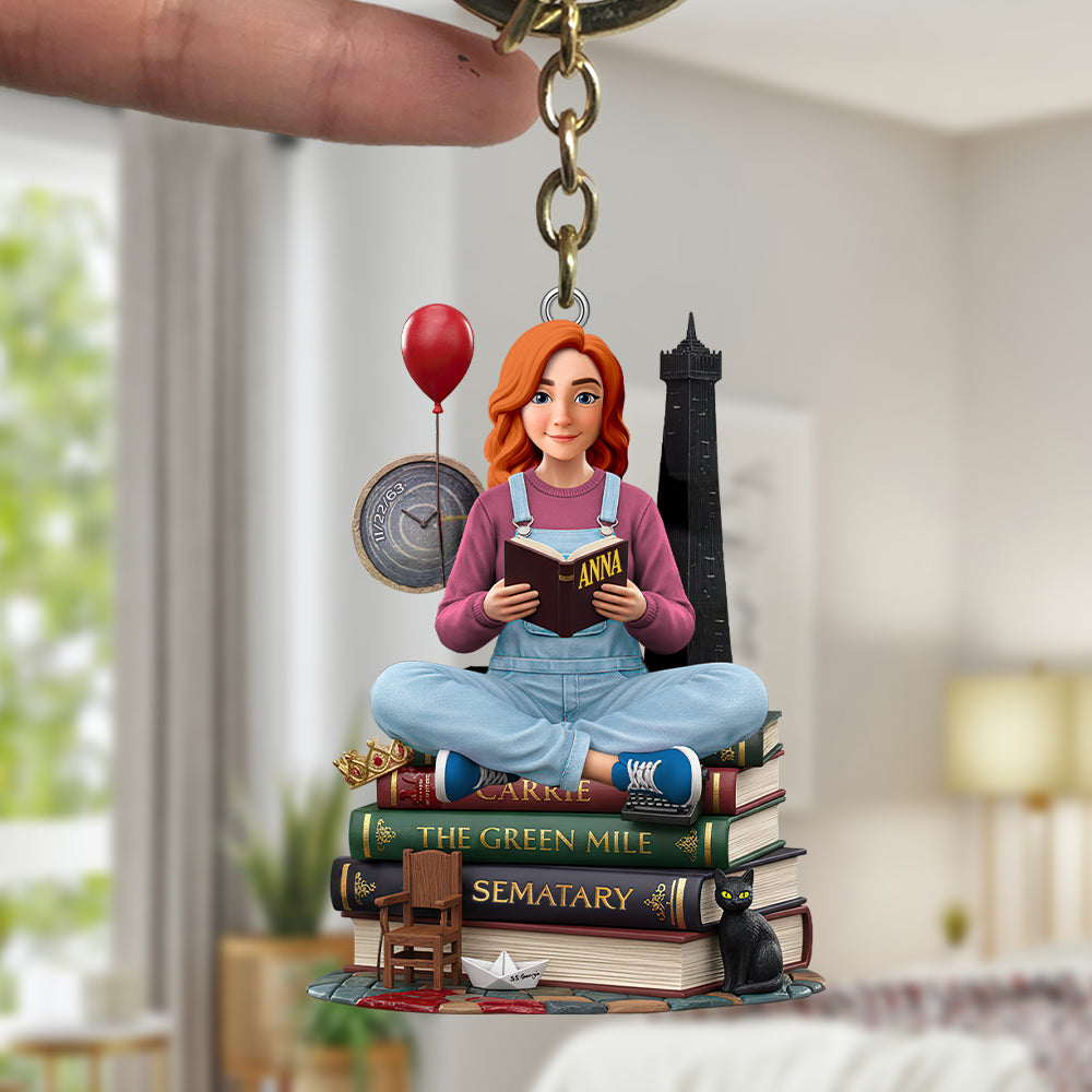 Reading Keychain - Personalized Gifts For Book Lovers 01hutn200126-Homacus