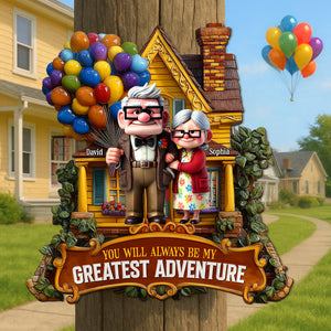 Greatest Adventure Wood Sign Personalized Gifts For Couple 02TGTN240525-Homacus