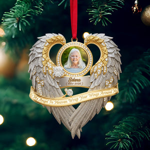 Angel In Heaven Memorial Ornament - Personalized Custom Photo Heaven Gift 07HULU230925-Homacus