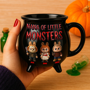 Mom Of Little Monsters Personalized Halloween Gifts For Mom Cauldron Mug 02natn280825-Homacus