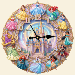 Personalized Gifts For Princess Fans Acrylic Hanging Wall Clock 04NATN310326-Homacus