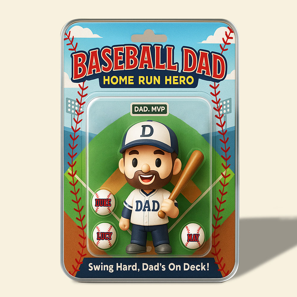 Home Run Dad Acrylic Plaque Personalized Gifts For Dad 02TODT280425-Homacus