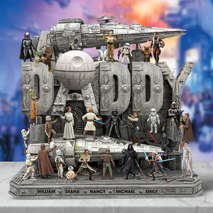 Personalized Christmas Gifts For Dad – Galaxy Acrylic Plaque 041QHQN190425-Homacus