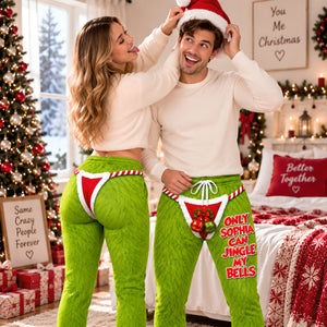 Funny Couple Christmas Sweatpants- Personalized Christmas Gifts For Couple 05TYQN090926