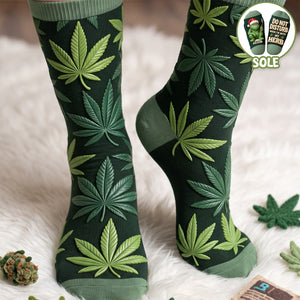 I'm With My Herbs Middle Tube Socks - Personalized Gifts For Stoner Socks 04TOTA190926