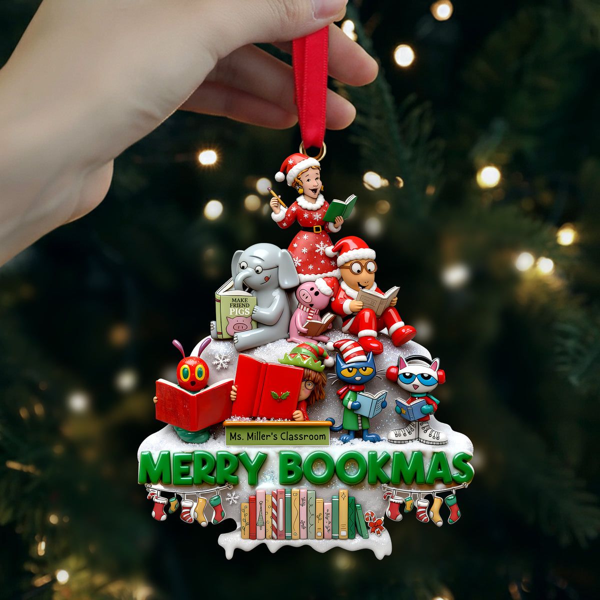 Cute Children Friends Classroom Decor Ornament, Personalized Gifts For Teachers 02QHLU231125-Homacus