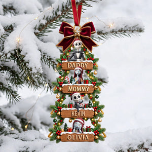 Spooky Family Christmas Ornament - Personalized Gifts For Family 02PATA230926-Homacus