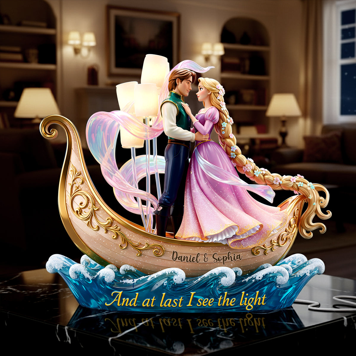 Romantic Couple Acrylic Light Box - Personalized Gifts For Couple 04pglu011225-Homacus