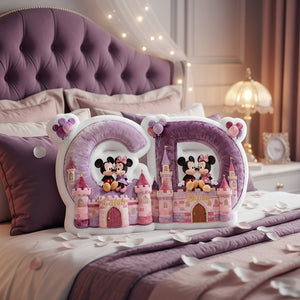 Lovely Couple Alphabet Custom Shaped Pillow - Personalized Gifts For Couple 02ohta131225-Homacus