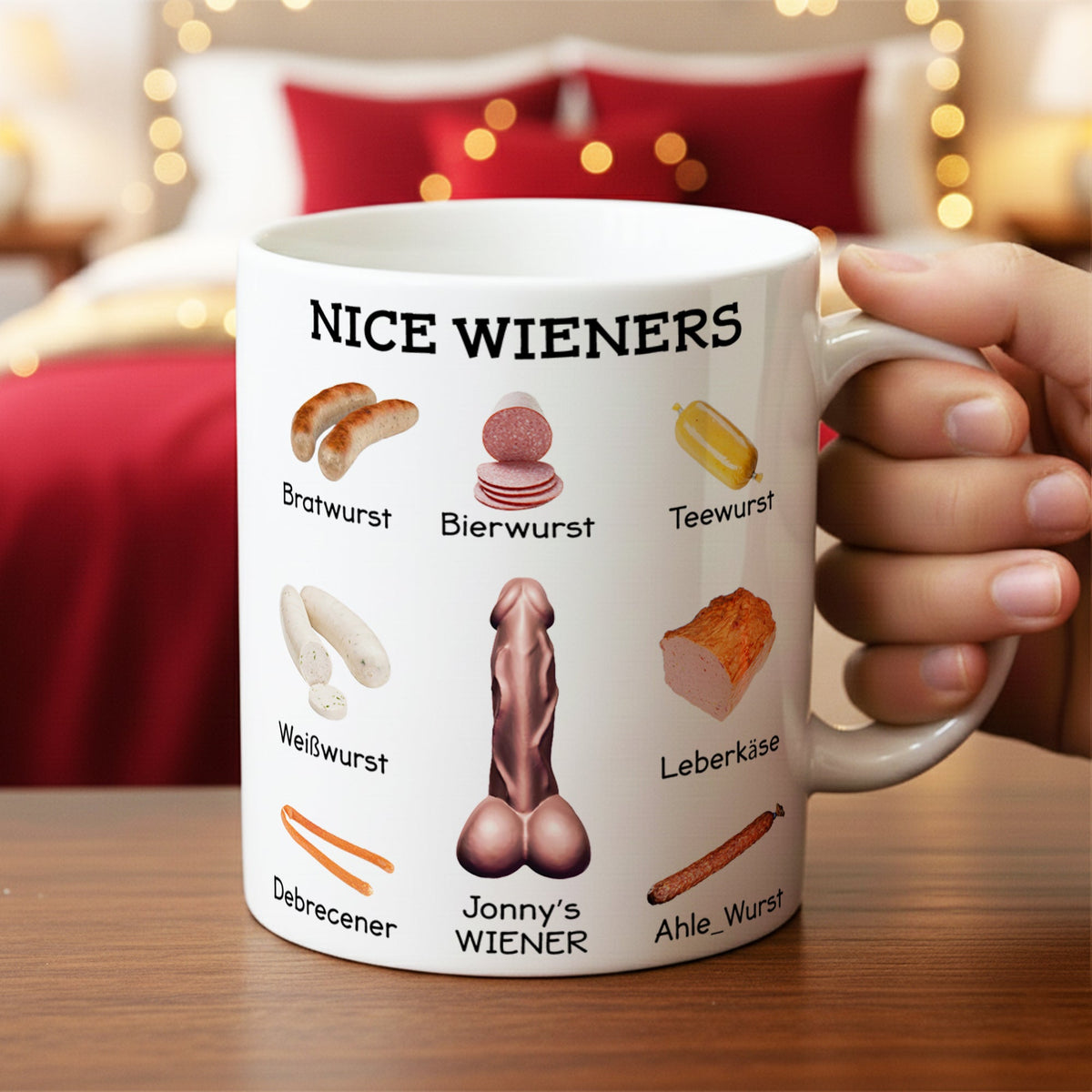 Funny Naughty Coffee Mug - Personalized Gifts For Him 01OHLU221125-Homacus