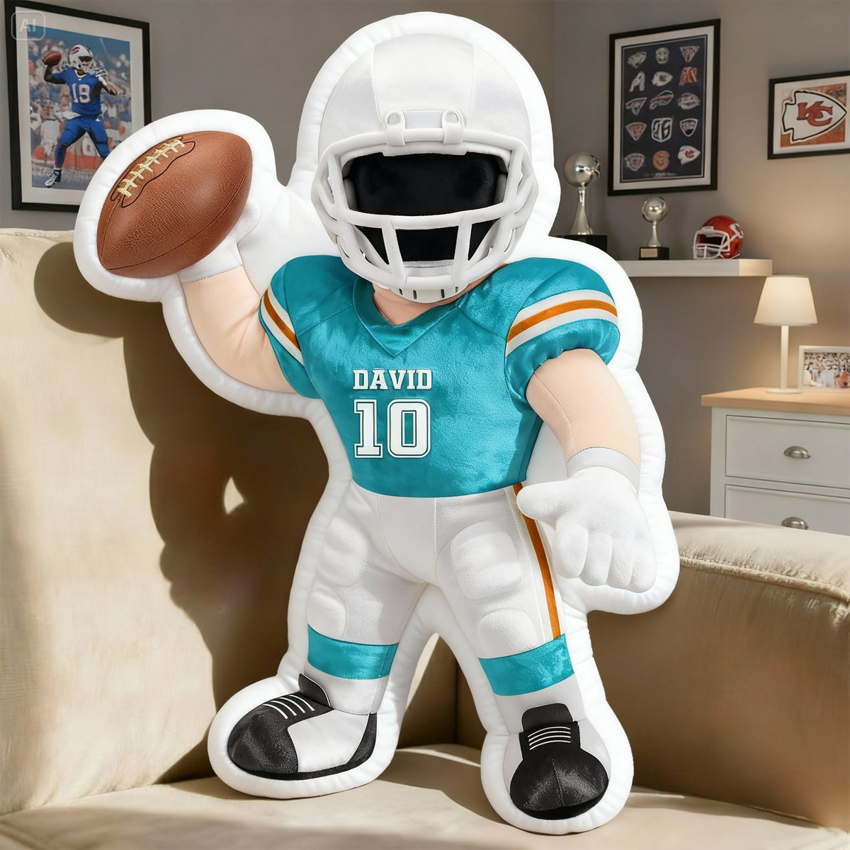 Sport Player Custom Shape Pillow - Personalized Gifts 03hulu121225-Homacus