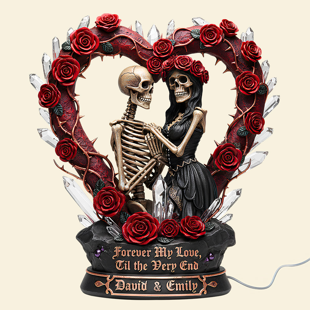 Skeleton Couple Acrylic Light Box - Personalized Gifts For Couples 01hutn121225-Homacus