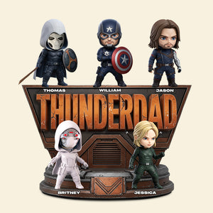 Thunder Daddy Acrylic Plaque Personalized Gifts For Dad 01QHDT080525-Homacus