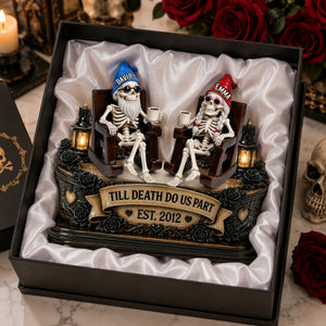 Couple Gnome Skeleton Acrylic Plaque - Personalized Gifts For Couple 05ohlu180826-Homacus