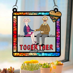 Personalized Gifts For Couple Suncatcher Ornament 06ohqn130225pa-Homacus