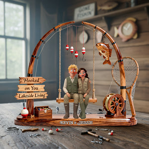 Fishing Couple Acrylic Plaque - Personalized Gifts For Couples 01ohta220126-Homacus