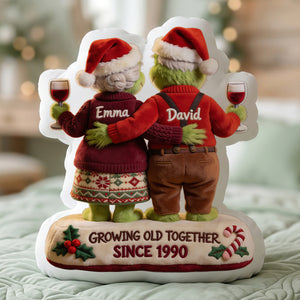 Growing Old Together Pillow - Personalized Gifts For Couple 03PGTA231026-Homacus