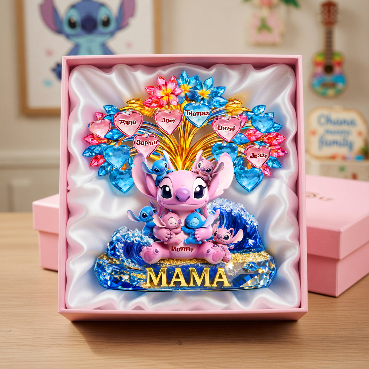 Alien Mom and Kids Acrylic Plaque - Personalized Gifts For Mother 05tolu060426-Homacus