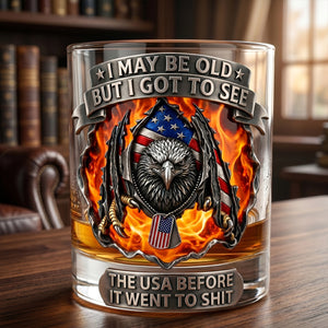 Eagle Sharp Claw Round Glass, Personalized Gifts For Veteran 03qhtn160626-Homacus