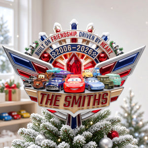 Racemas Acrylic Christmas Tree Topper - Personalized Gifts For Family 08haqn011026