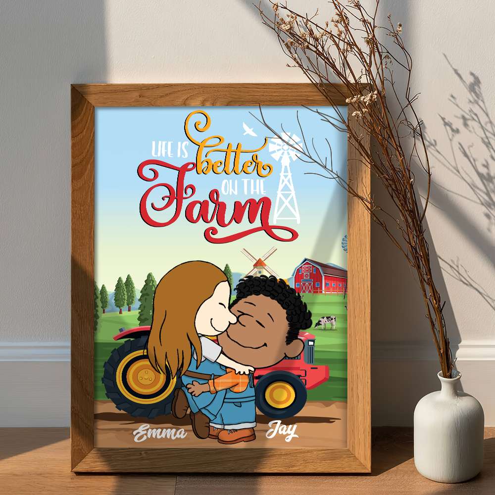 Personalized Gifts For Couple Poster Better On The Farm 05XQMH150125HG-Homacus