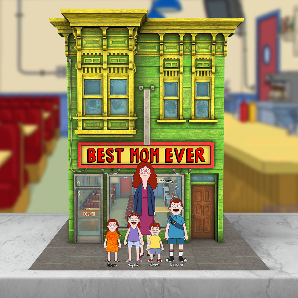 Personalized Gifts For Mom Plaque Best Mom Ever 011naqn090425hg-Homacus